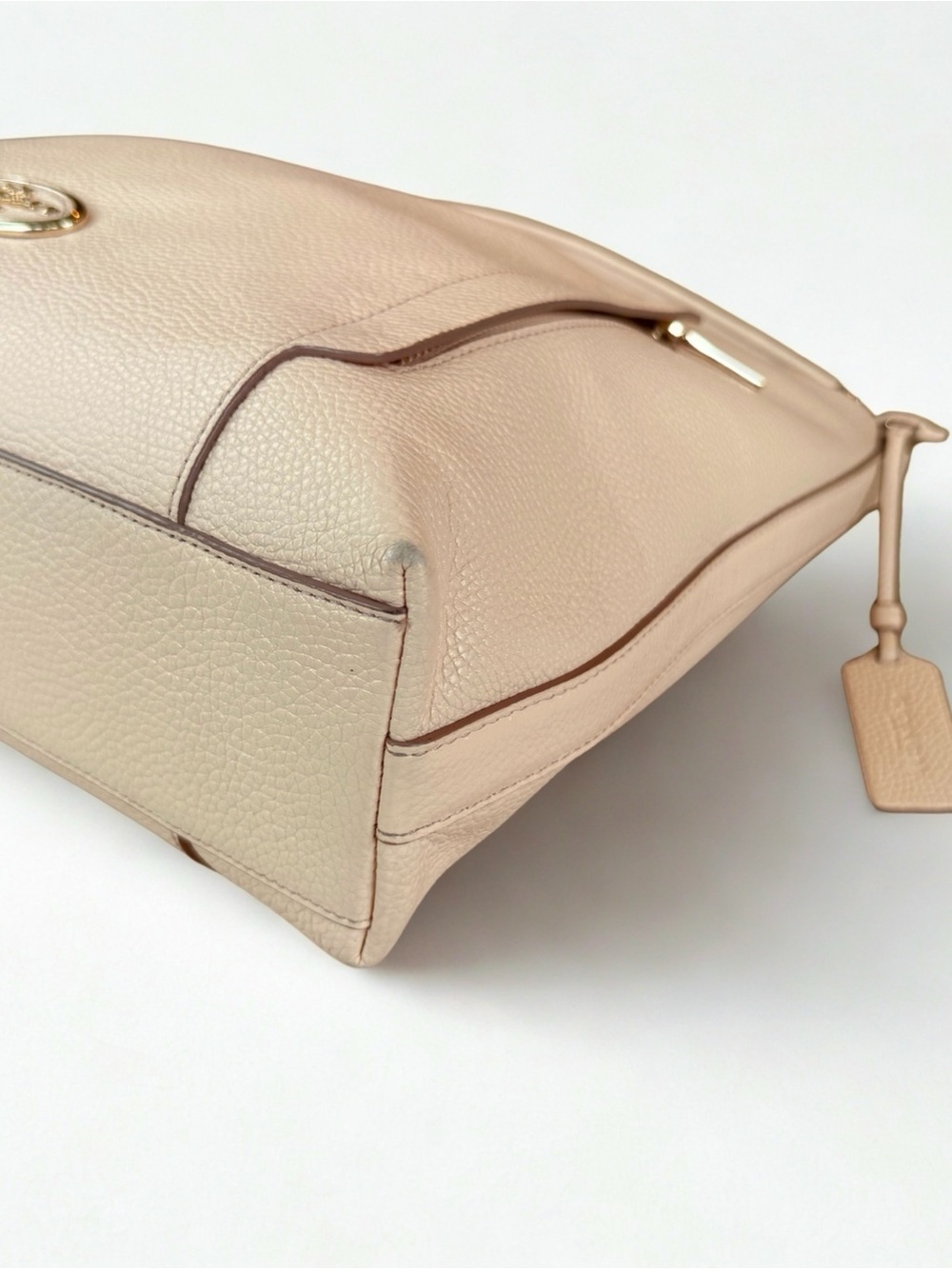 Coach Blush Pink Pebble Leather Hobo 2-way Shoulder Bag- Very Good Condition - Picture 6 of 9